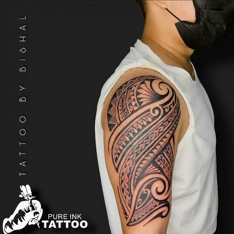 Tattoo client finished art after photo 1